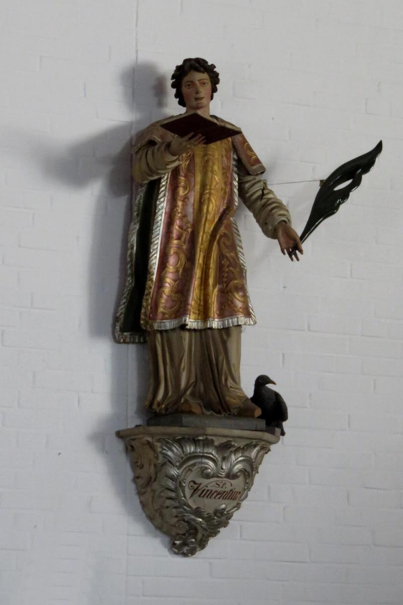 Darstellung des Heiligen Vinzenz von Valencia, dem Patron der Beecker Kirche