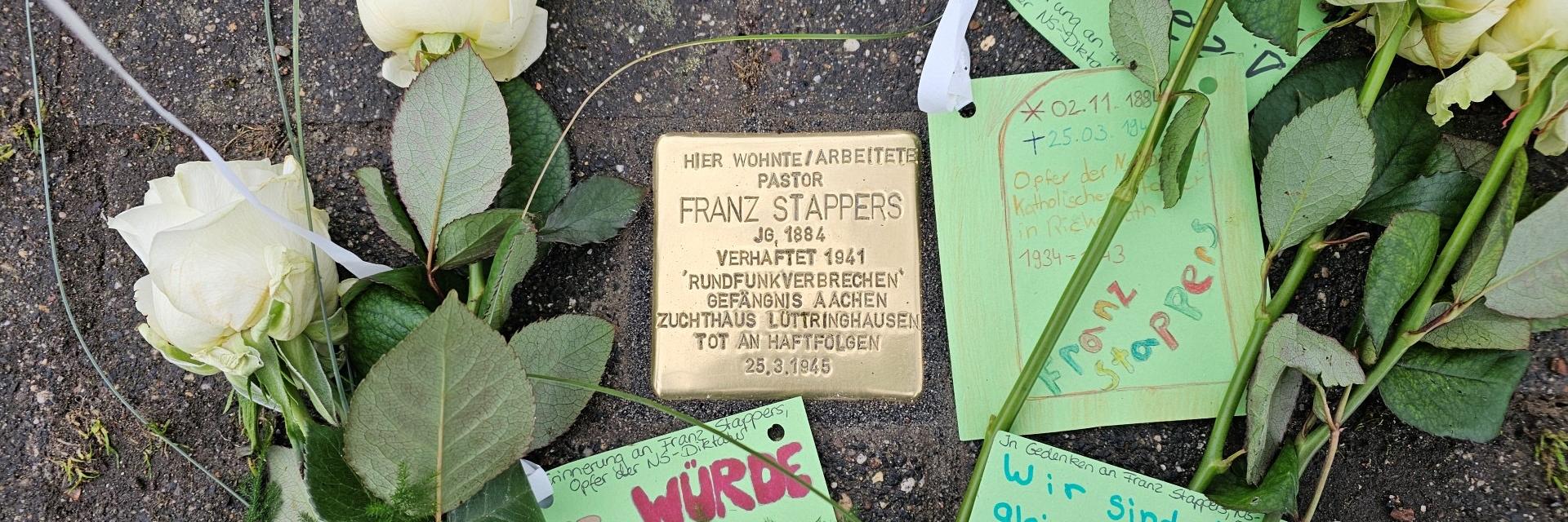 Stolpersteinverlegung Pfarrer Franz Stappers Rickelrath - 12