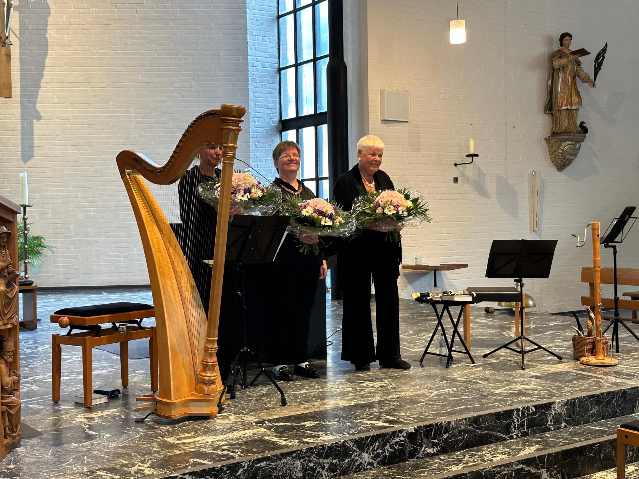 Die drei Hauptakteure der kirchenmusikalischen Andacht