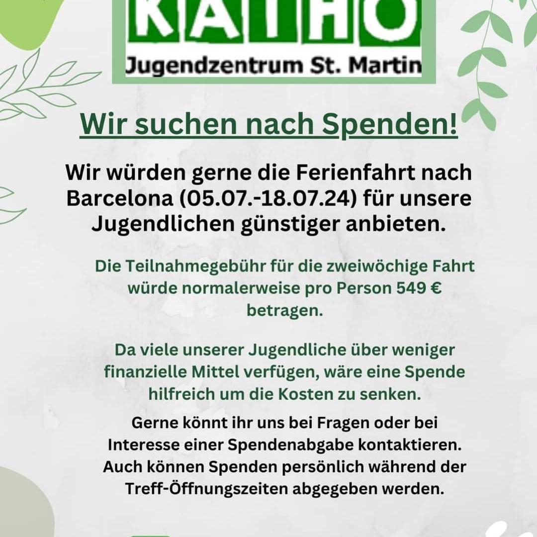 Spendenaufruf Ferienfahrt